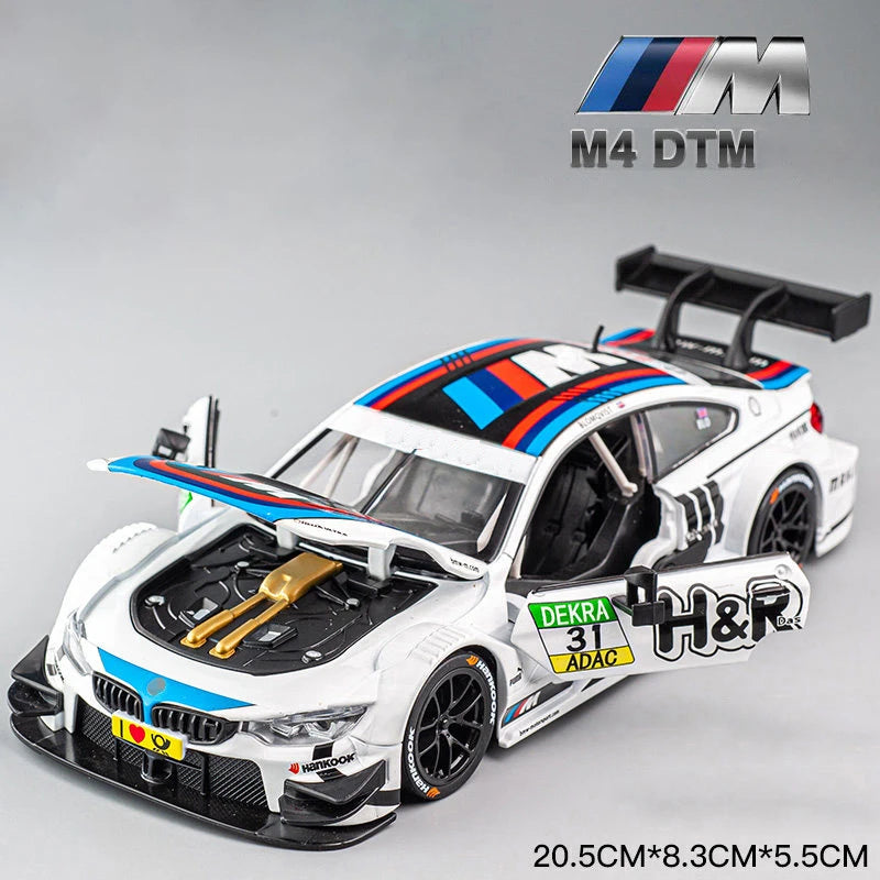BMW Z4 GT3 M4 BMW M6 Racing Diecast Model Car (1:24 Scale)