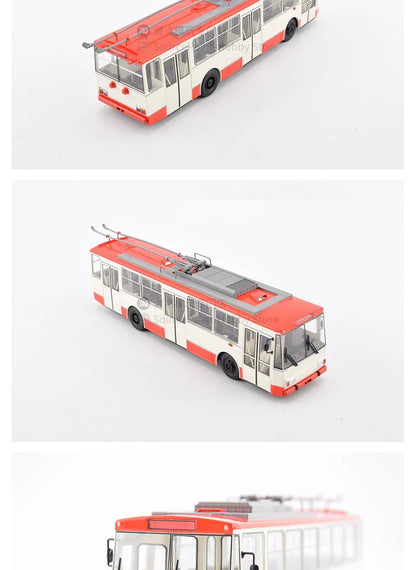 1:43 Škoda 14TR Czech Double-Axle Trolleybus Die-Cast Model