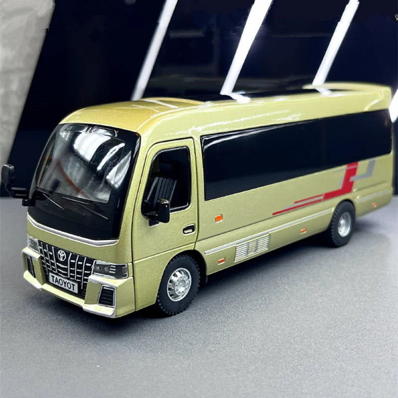 Coaster Mini Bus Diecast Model Vehicle - Sound & Light Effects Collection