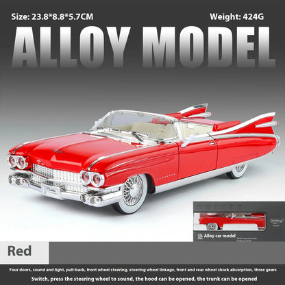1:24 Retro Luxury Convertible Sports Car Diecast Model