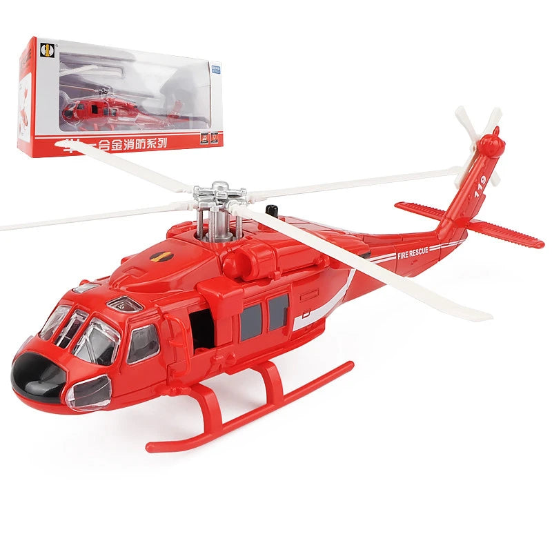 Sikorsky  UH-60 Black Hawk Helicopter Diecast Collectible Model Sound & Light Effects