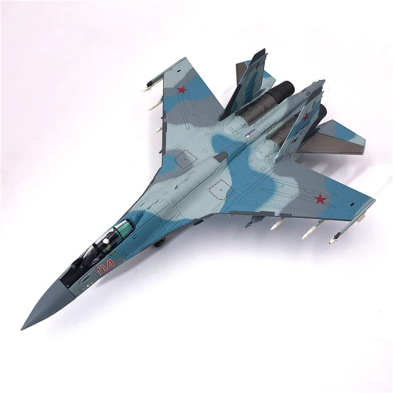 JASON TUTU 1/100 Scale Su35 Alloy Model Russian Fighter SU-35 Aircraft Model Plane Drop Shipping