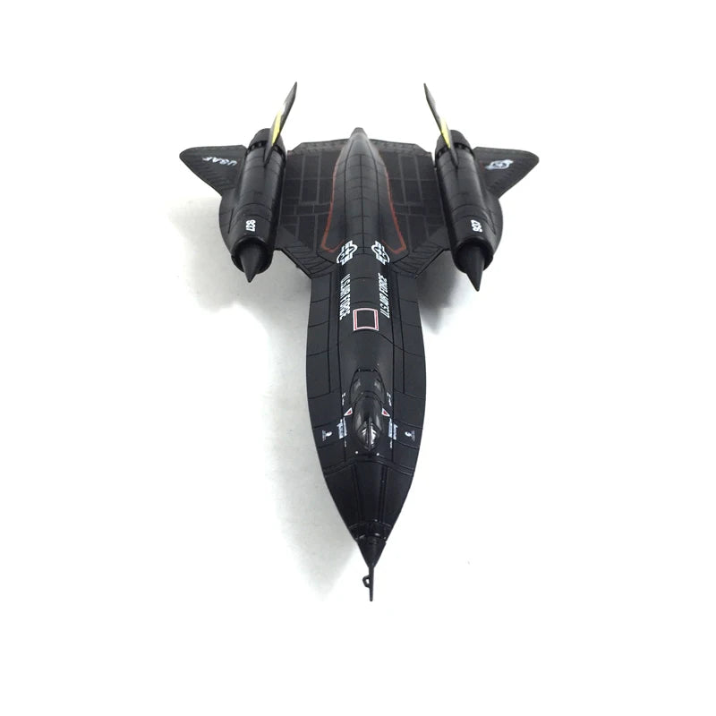 US Air Force SR-71 Blackbird Reconnaissance Aircraft Diecast Model