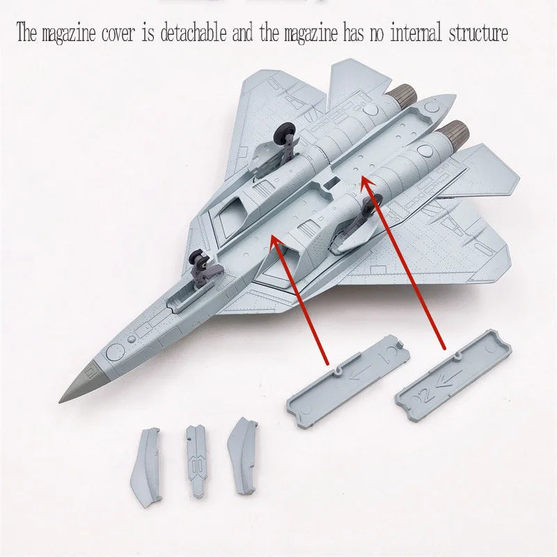 JASON TUTU 1/100 Scale Russian Su 57 fighter stealth aircraft model Su-57 Plane Model Drop shipping