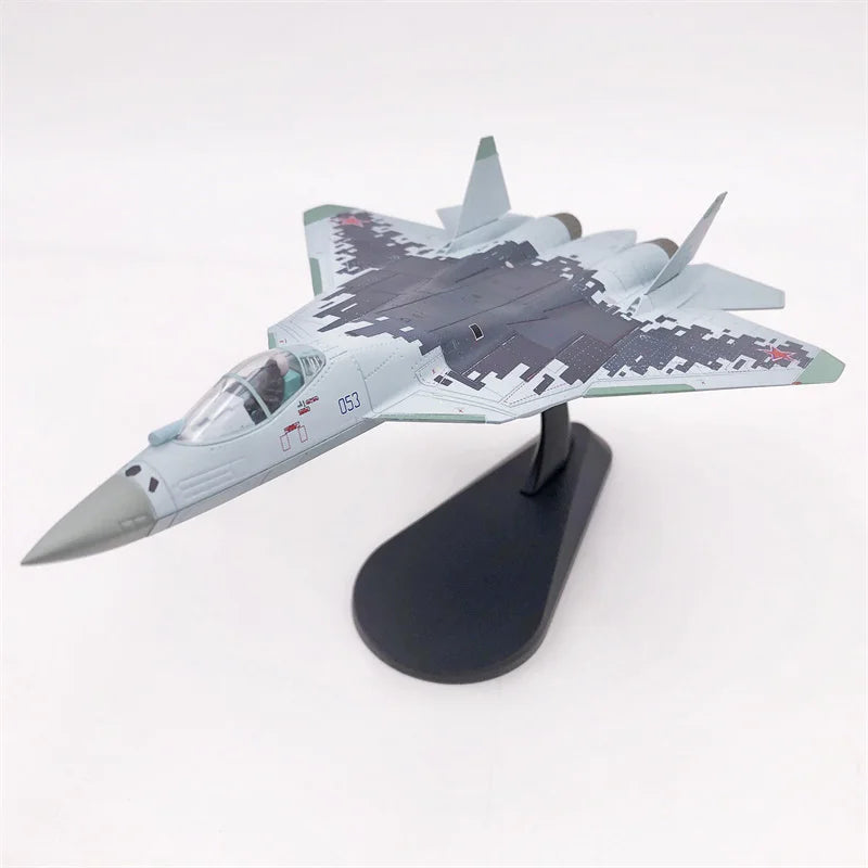 JASON TUTU 1/100 Scale Russian Su 57 fighter stealth aircraft model Su-57 Plane Model Drop shipping