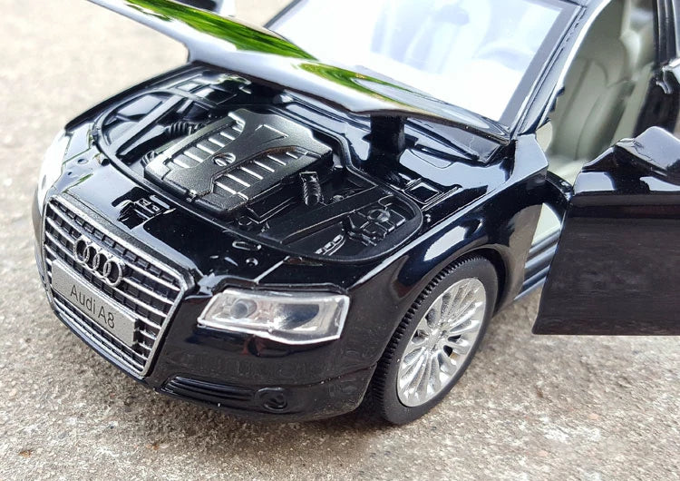 Audi A8 Luxury Sedan Diecast Model Car with Sound & Light – 1:32 Scale