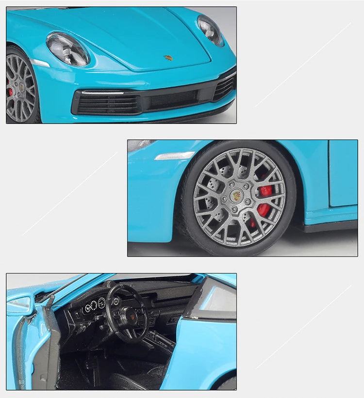 WELLY 1:24 Porsche 911 Carrera 4S Alloy Car Model Diecasts & Toy Vehicles Collect Car Toy Boy Birthday gifts