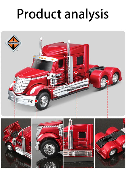 Maisto 1:64 Mack Anthem Design Tow & Go Die-Cast Truck & Trailer