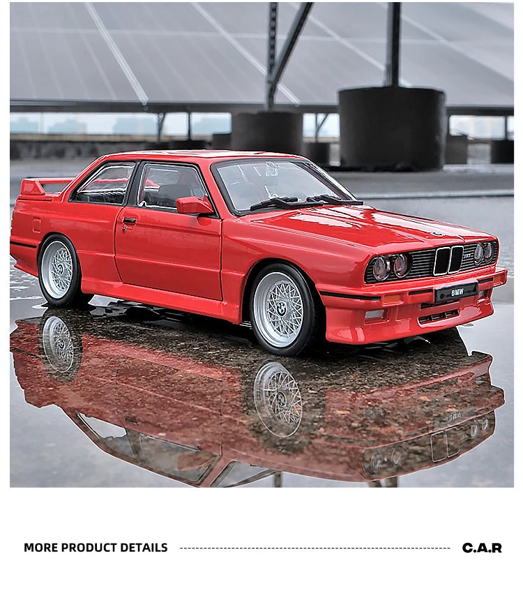 Bburago 1:24 BMW M3 E30 1988 Alloy Car Diecasts & Toy Vehicles Car Model Miniature Scale Model Car For Children