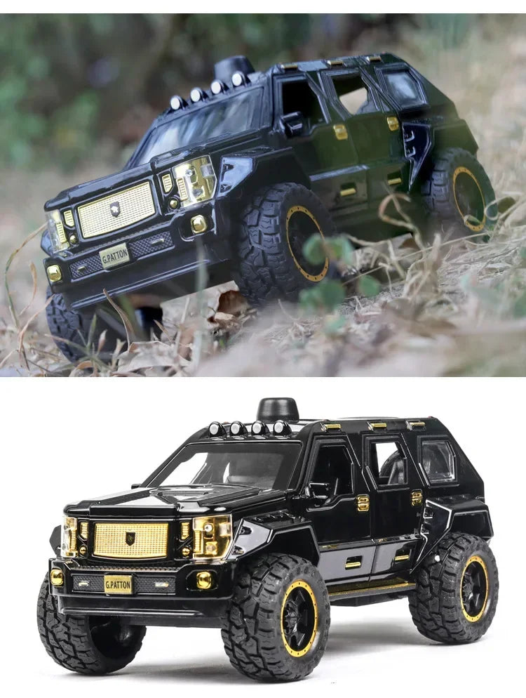 G. PATTON Off-road Military Vehicle Diecast Collectible Model