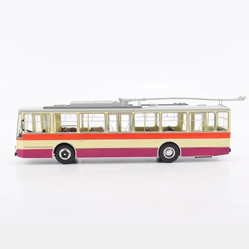 SKODA-14TR Dual-axle Trolleybus Vintage-style Bus 103663 Collectible Static Model