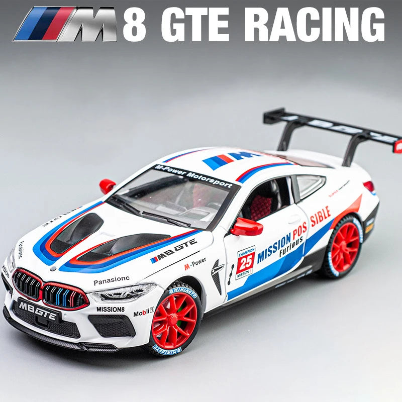 BMW Z4 GT3 M4 BMW M6 Racing Diecast Model Car (1:24 Scale)