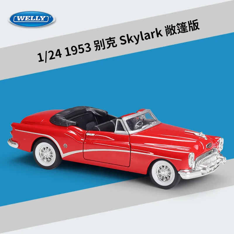 WELLY 1:24 Buick Skylark 1953 Alloy Car Diecasts & Toy Vehicles Car Model Miniature Scale Model Car Toy For Children