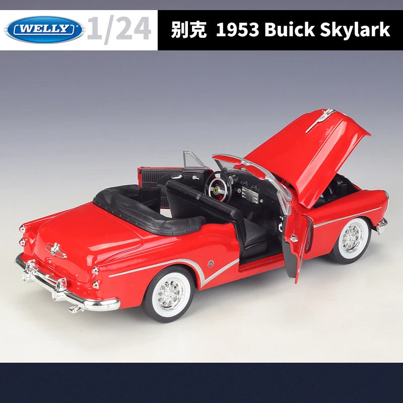 WELLY 1:24 Buick Skylark 1953 Alloy Car Diecasts & Toy Vehicles Car Model Miniature Scale Model Car Toy For Children