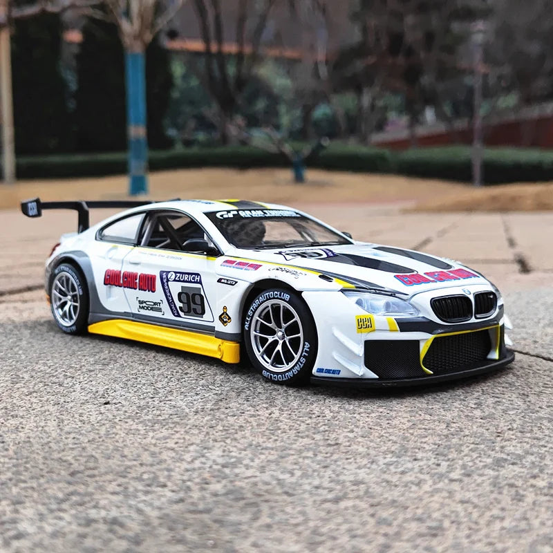 BMW Z4 GT3 M4 BMW M6 Racing Diecast Model Car (1:24 Scale)