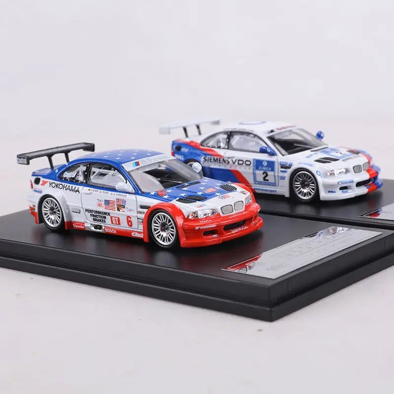 DCM 1:64 BMW M3 GTR E46 Racing Car Diecast Model Collectible