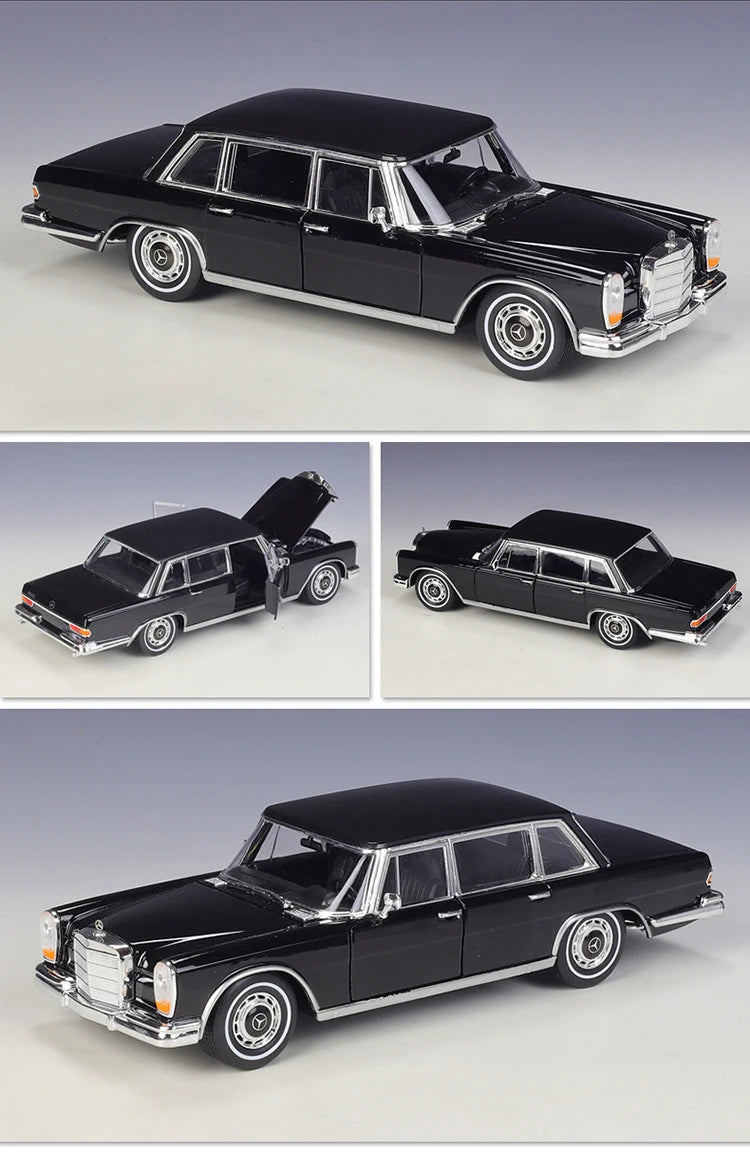 WELLY 1:24 Mercedes Benz 600 Alloy Car Diecasts & Toy Vehicles Car Model Miniature Scale Model Car Toy For Children