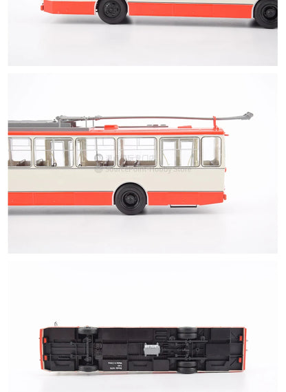 1:43 Škoda 14TR Czech Double-Axle Trolleybus Die-Cast Model