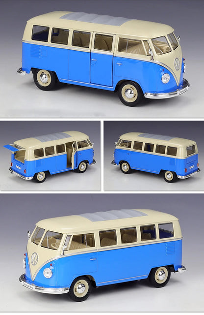 WELLY 1:24 Volkswagen VW T1 Bus Diecast Model Car