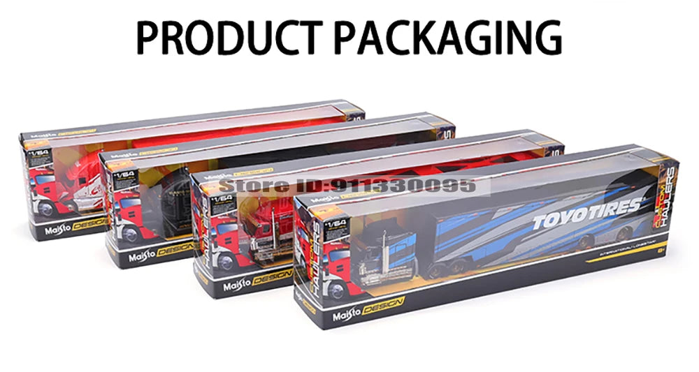 Maisto 1:64 MACK Anthem 2019 FORD LoneStar Transport Casting Manufacturing Trailer Model Simulation Model Alloy Car Collection