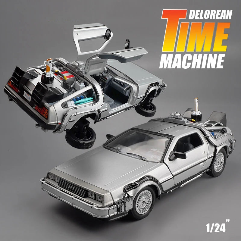 WELLY 1:24 Diecast Alloy Car Model – Back to the Future Edition
