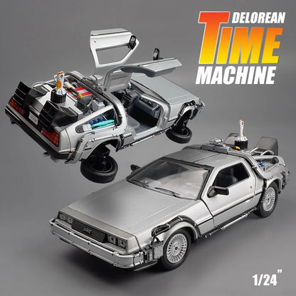 WELLY 1:24 Diecast Alloy Car Model – Back to the Future Edition