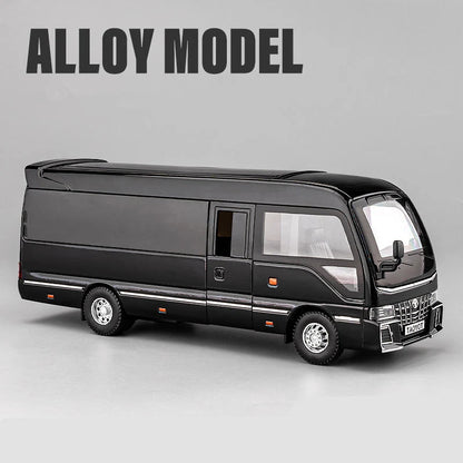 Coaster Mini Bus Diecast Model Vehicle - Sound & Light Effects Collection
