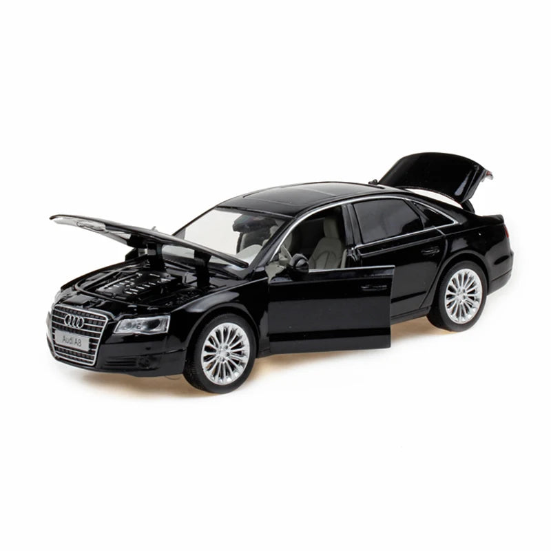 Audi A8 Luxury Sedan Diecast Model Car with Sound & Light – 1:32 Scale