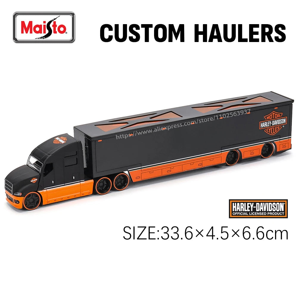 Maisto 1:64 MACK Anthem 2019 FORD LoneStar Transport Casting Manufacturing Trailer Model Simulation Model Alloy Car Collection
