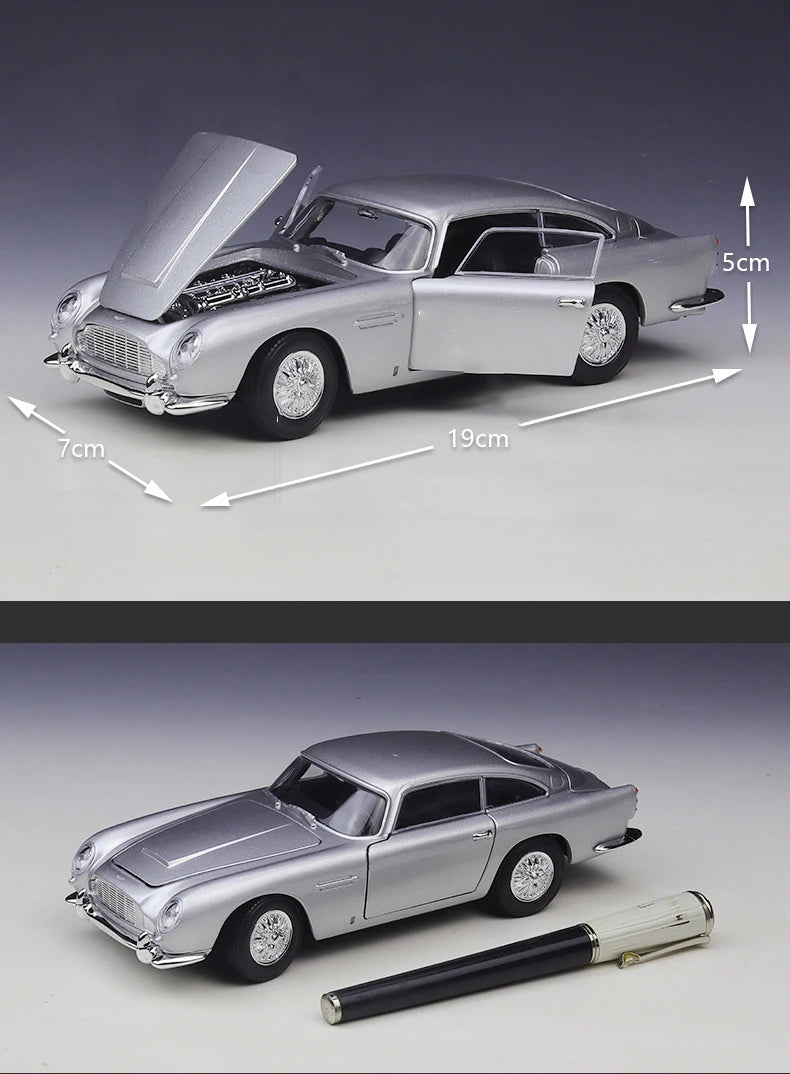 WELLY 1:24 Aston Martin DB5 Alloy Car Diecasts & Toy Vehicles Car Model Miniature Scale Model Car Toy For Children