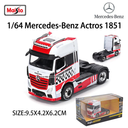 Maisto 1:64 Mack Anthem Design Tow & Go Die-Cast Truck & Trailer