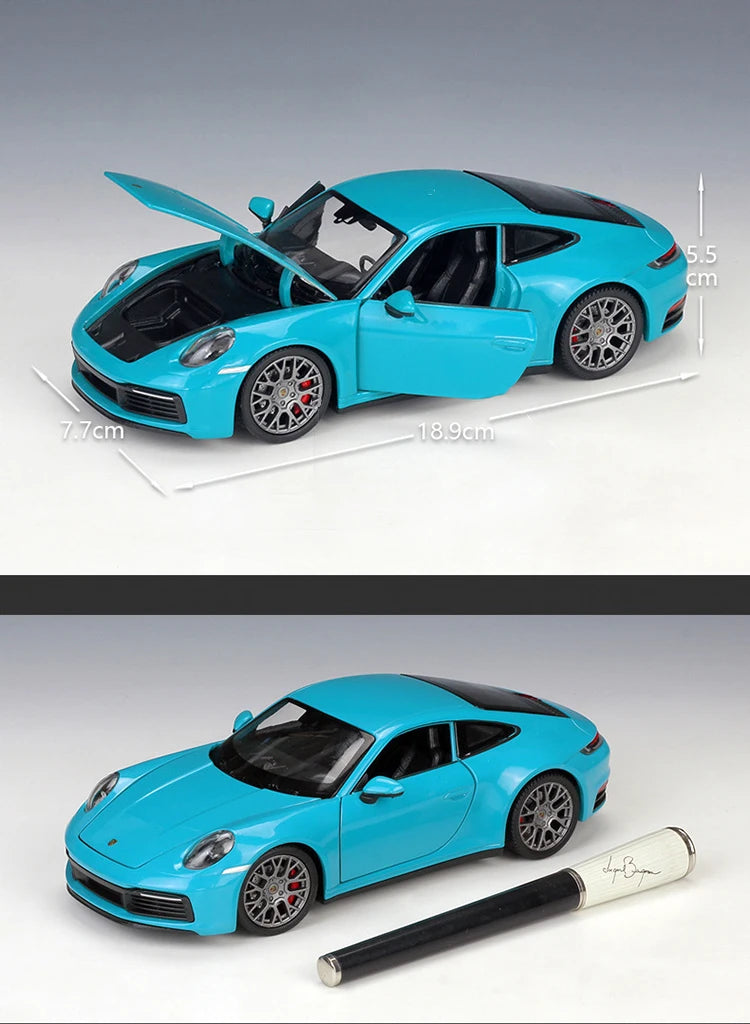 WELLY 1:24 Porsche 911 Carrera 4S Alloy Car Model Diecasts & Toy Vehicles Collect Car Toy Boy Birthday gifts