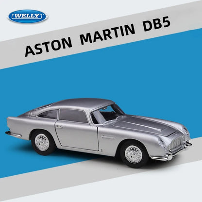 WELLY 1:24 Aston Martin DB5 Alloy Car Diecasts & Toy Vehicles Car Model Miniature Scale Model Car Toy For Children