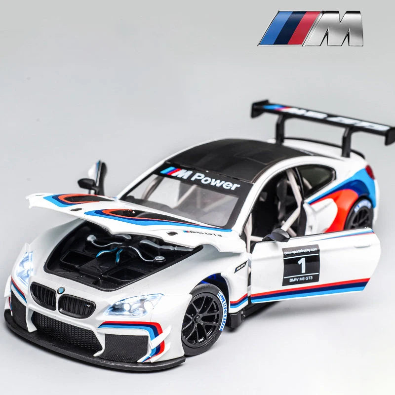 BMW Z4 GT3 M4 BMW M6 Racing Diecast Model Car (1:24 Scale)