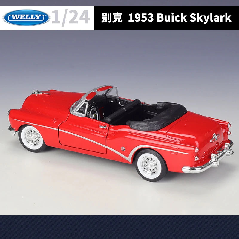 WELLY 1:24 Buick Skylark 1953 Alloy Car Diecasts & Toy Vehicles Car Model Miniature Scale Model Car Toy For Children
