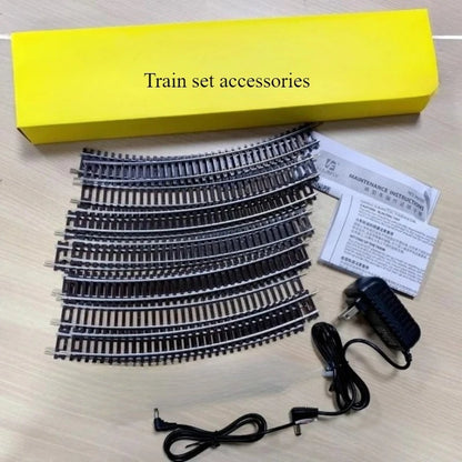 HO Scale 1:87 Electric Model Train Set with Locomotive, Carriages and Track