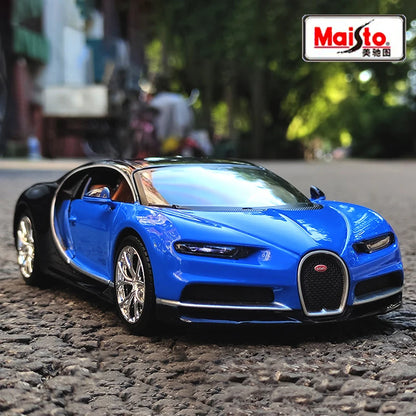 WELLY 1:24 Bugatti Veyron Chiron Supercar Alloy Car Model Diecasts & Toy Vehicles Collect Car Toy Boy Birthday gifts