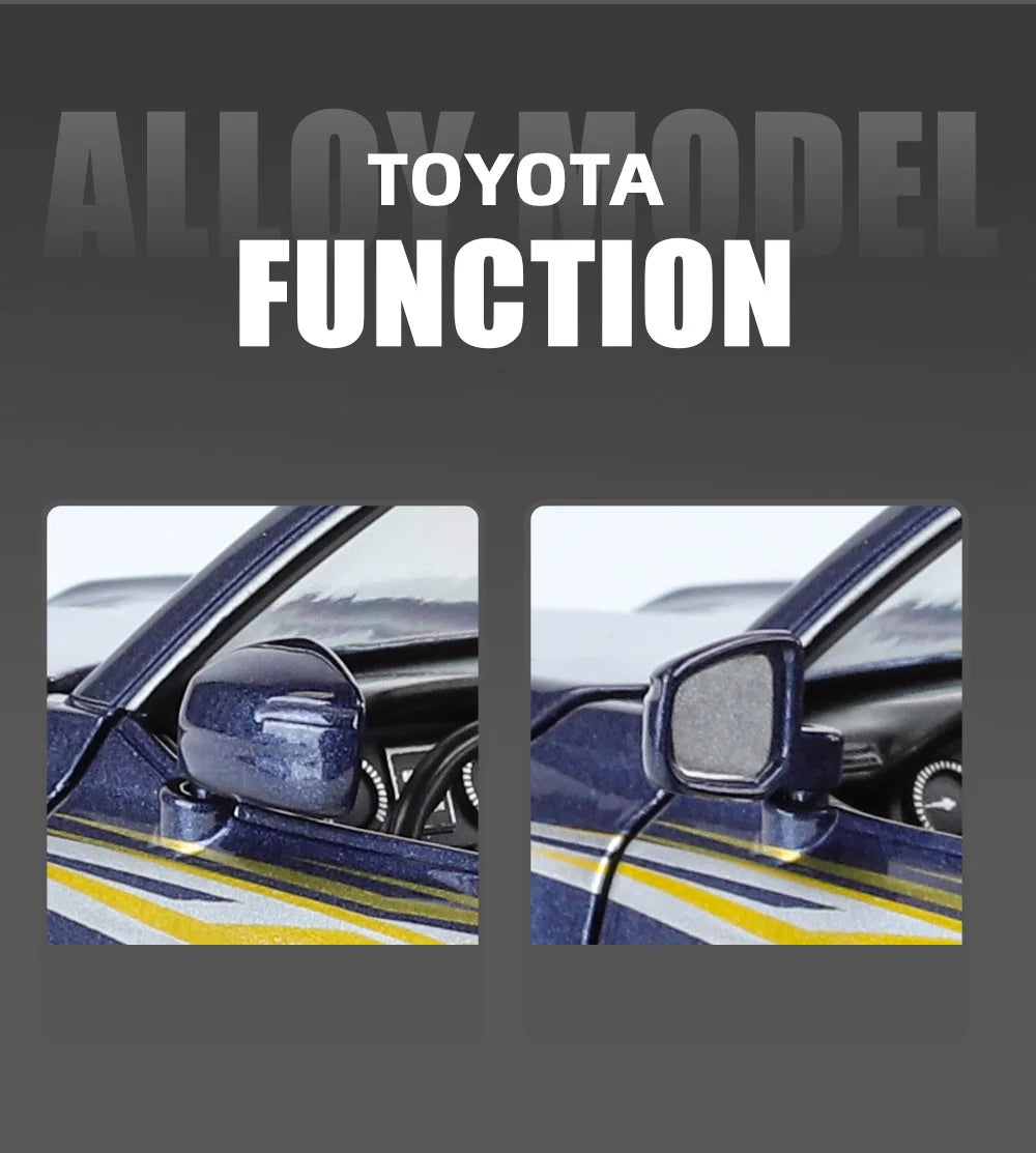 Toyota Land Cruiser LC300 Diecast Alloy SUV Model Car Pull Back Sound & Light