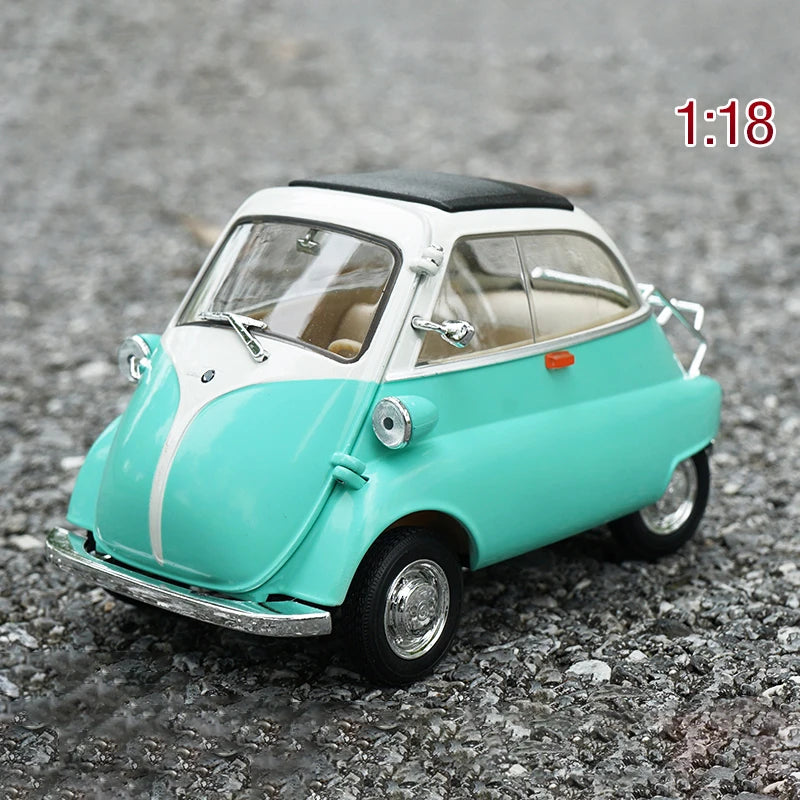 WELLY 1:18 BMW Isetta Alloy Car Diecasts & Toy Vehicles Car Model Miniature Scale Model Car For Children