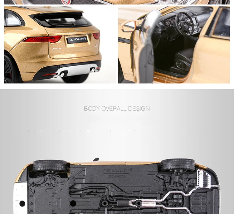 WELLY 1:24 Jaguar F-PACE SUV Alloy Car Model Diecasts & Toy Vehicles Collect Car Toy Boy Birthday gifts