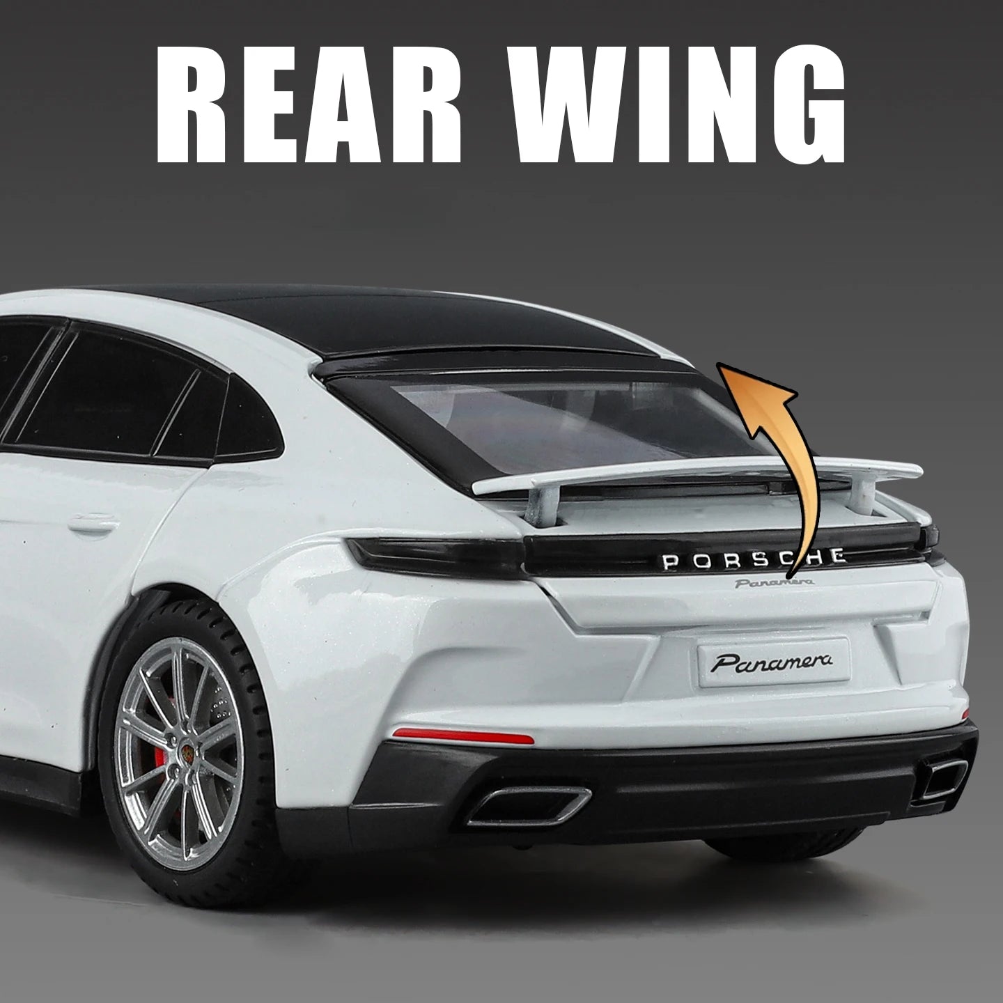 Porsche Panamera Diecast Alloy Model Car with Sound, Light &amp; Pull-Back Action