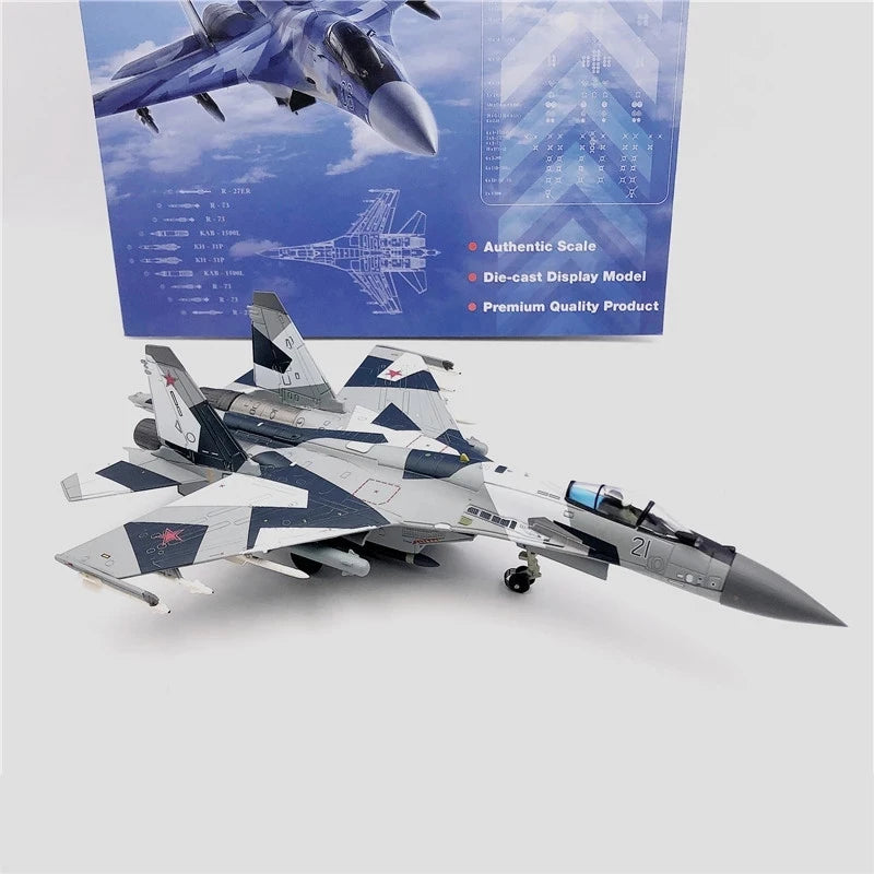 JASON TUTU 1/100 Scale Russia Su27 Military Model Aircraft Model SU-27 fighter jet alloy Plane Drop Shipping