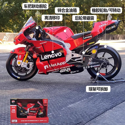 Maisto 1:6 Ducati Desmosedici GP #63 Diecast Motorcycle Model
