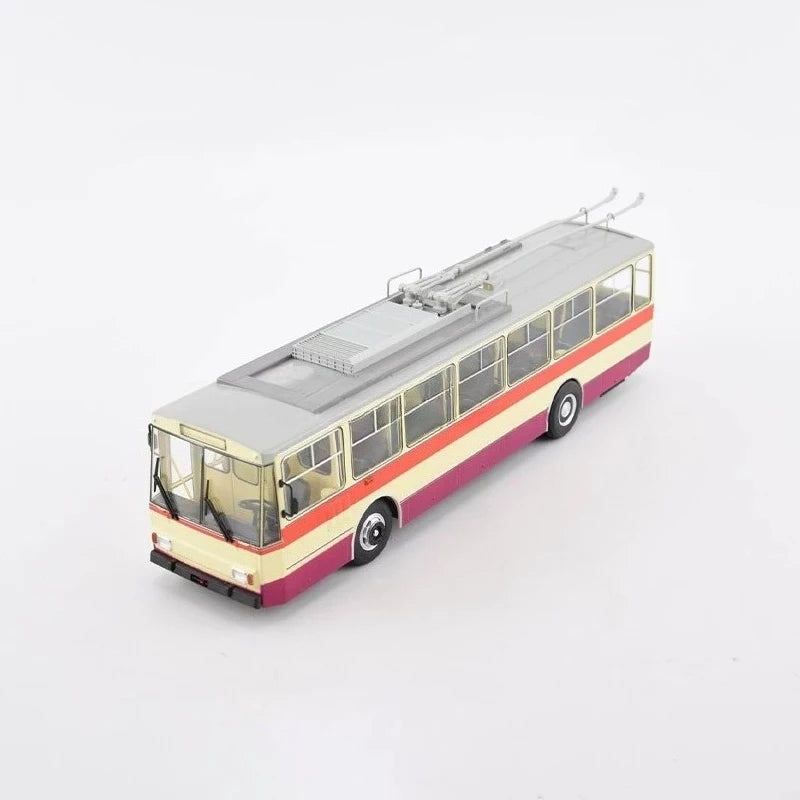 SKODA-14TR Dual-axle Trolleybus Vintage-style Bus 103663 Collectible Static Model