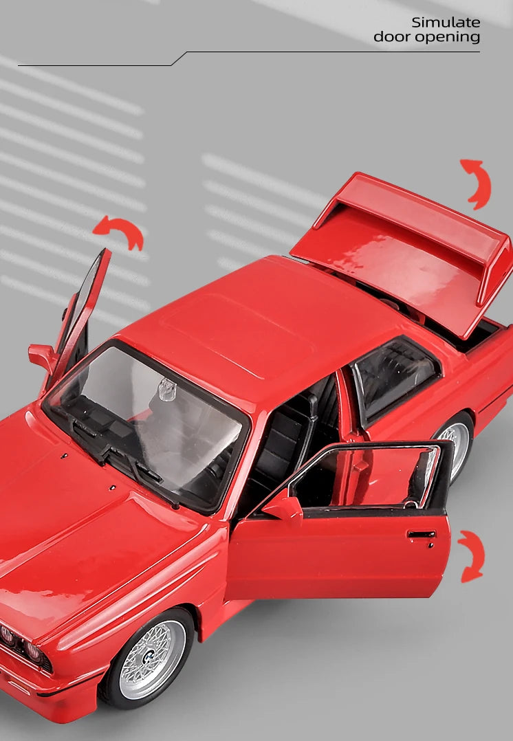 Bburago 1:24 BMW M3 E30 1988 Alloy Car Diecasts & Toy Vehicles Car Model Miniature Scale Model Car For Children