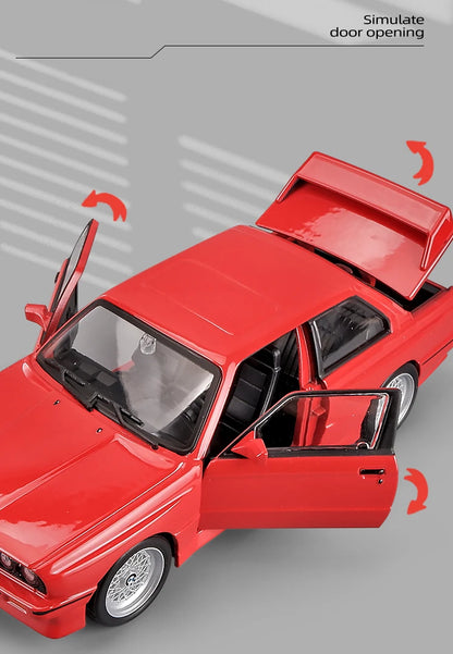 Bburago 1:24 BMW M3 E30 1988 Alloy Car Diecasts & Toy Vehicles Car Model Miniature Scale Model Car For Children