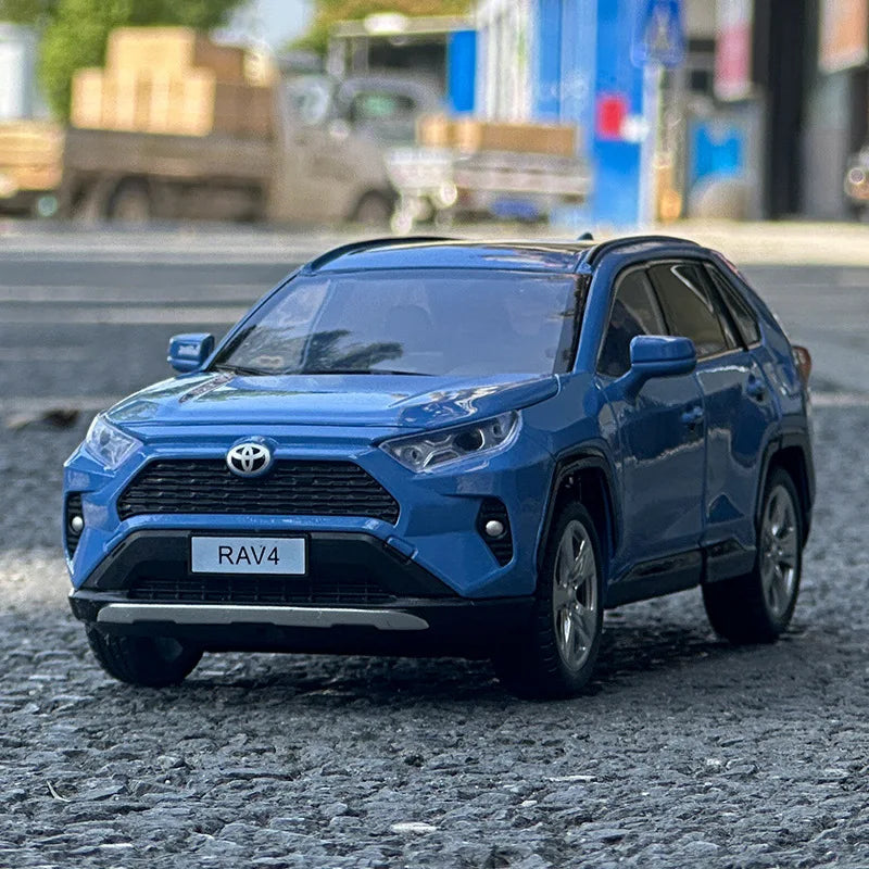 Toyota RAV4 1:24 Diecast Alloy SUV Model Car with Sound & Light