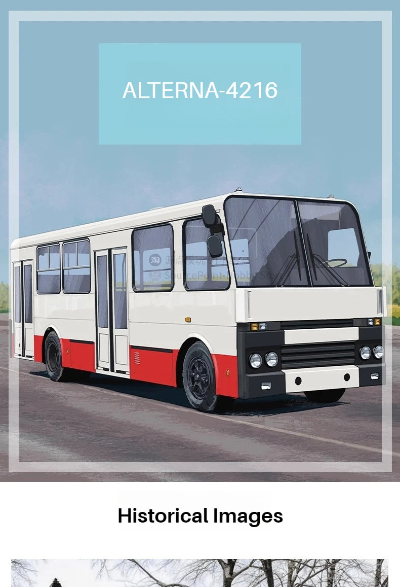 1:43 ALTERNA-4216 Russian City Bus Die-Cast Style Model