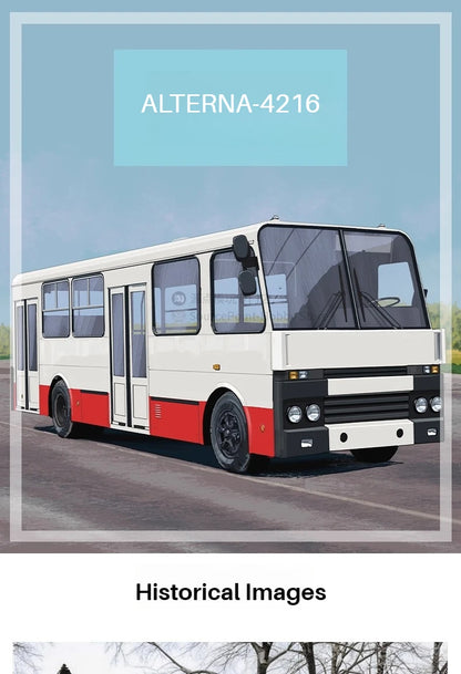 1:43 ALTERNA-4216 Russian City Bus Die-Cast Style Model