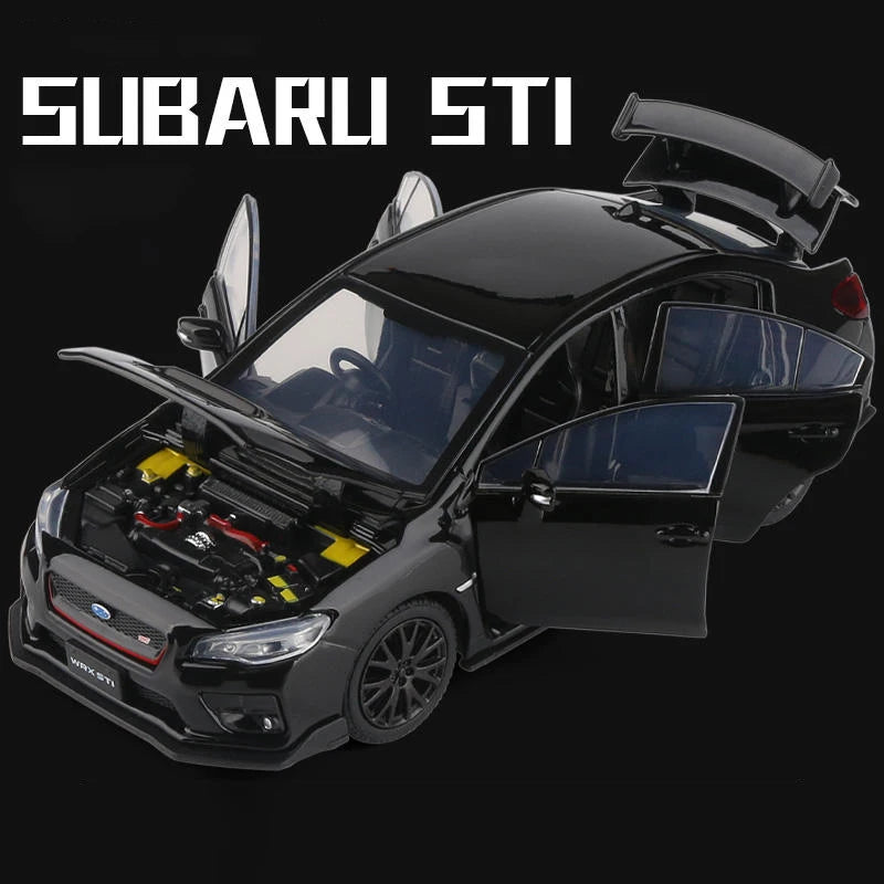 JDM Subaru STI WRX & 2016 Subaru BRZ Supercar Alloy Diecast Model Car